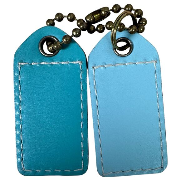 Coach Blue Brass Hangtag Hang Tag Lot of Two - Picture 2 of 2